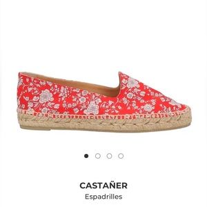 Castañer Joana red floral-print espadrilles from a boutique in Spain